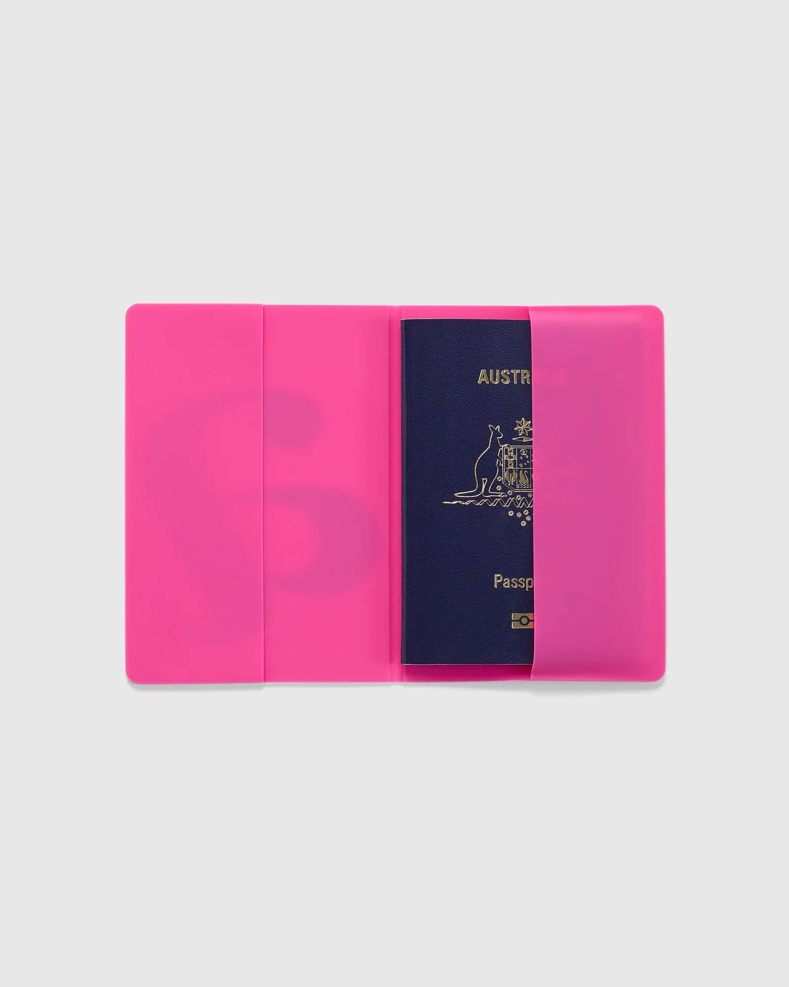 A-Z Silicone Passport Holder Raspberry - Image 2